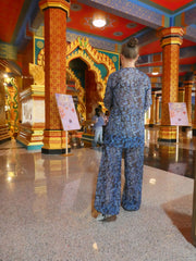 Smarttanin läpiruskettavat pitkät housut Siniperhoset