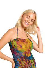 Amalfi läpiruskettava irrotettavilla nauhoilla varustettu uimapuku