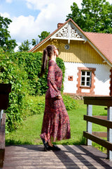 Smarttanin läpiruskettava pitkä mekko Terrakota Mandala