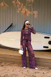 Smarttanin läpiruskettavat pitkät housut Terrakota Mandala - RAIKKAAMMAT VÄRIT!