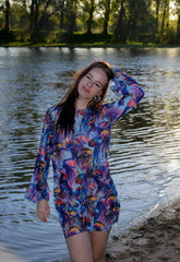 Smarttan läpiruskettava mekko Meduusat