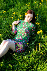 Smarttan läbipäevituv kleit Roheline Lillepea