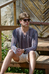 Smarttanin läpiruskettava miesten paita – Raidat