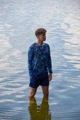 Smarttanin läpiruskettava miesten paita – Sinimeduusat