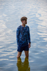 Smarttanin läpiruskettava miesten paita – Sinimeduusat