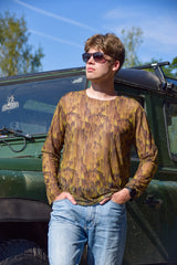 Smarttanin läpiruskettava miesten paita – Kybercamo