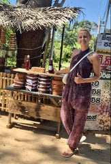 Smarttan läpiruskettava saronki Terrakota Mandala