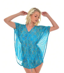 Emerald läpiruskettava poncho