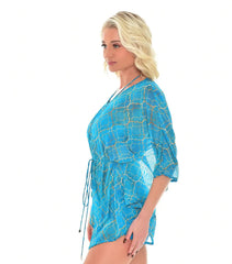 Emerald läpiruskettava poncho