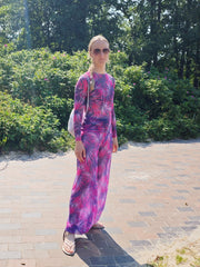 Smarttan läpiruskettava pitkähihainen paita Pinkki Tropiikki - RAIKKAAMMAT VÄRIT!