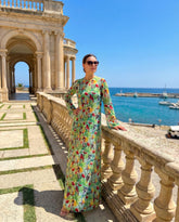 Smarttanin läpiruskettava pitkä mekko Siniperhoset