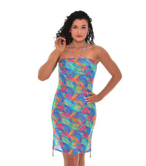 Paradise Green läpiruskettava mekko