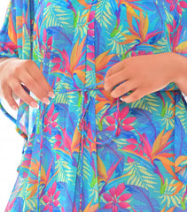 Paradise Green läpiruskettava poncho