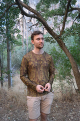 Smarttanin läpiruskettava miesten paita – Kybercamo