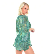 Santorini läpiruskettava poncho