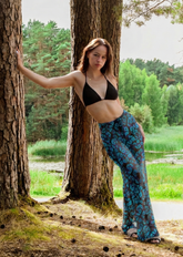 Smarttanin läpiruskettavat pitkät housut Siniperhoset