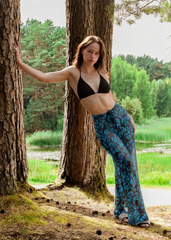 Smarttanin läpiruskettavat pitkät housut Siniperhoset