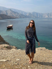 Smarttan läpiruskettava saronki Carolan Ruunikuosi