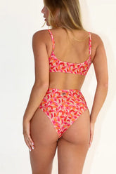 Pink Garden korkeavyötäröiset läpiruskettavat bikinihousut