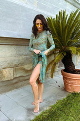 LOPPUMYYNTI! Smarttanin läpiruskettavat minileggingsit Vihreä Mandala - PEHMEÄMMÄT VÄRIT!