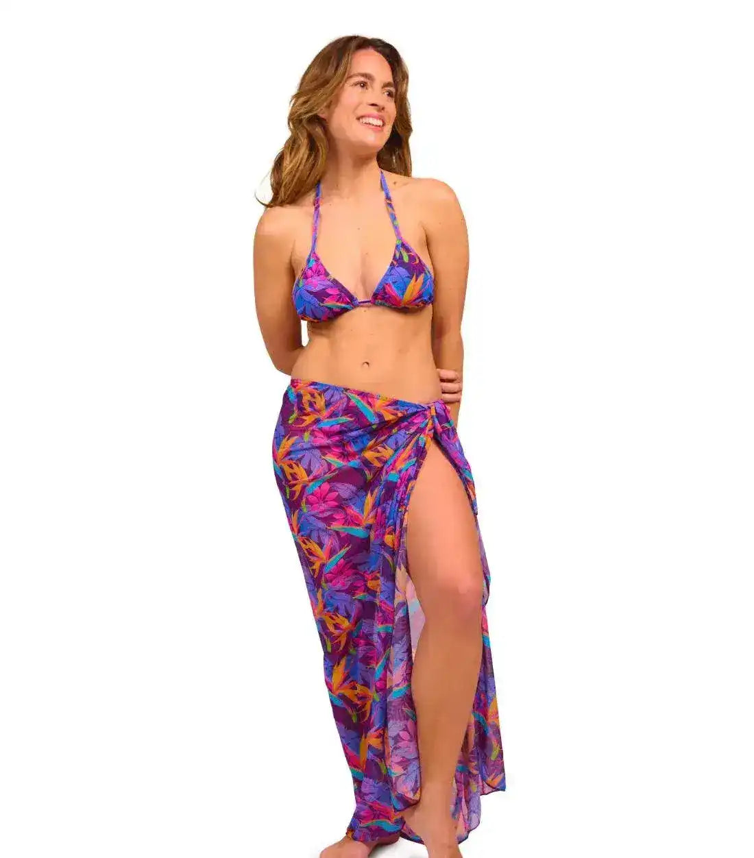 Paradise Purple läbipäevituv sarong - Smarttan