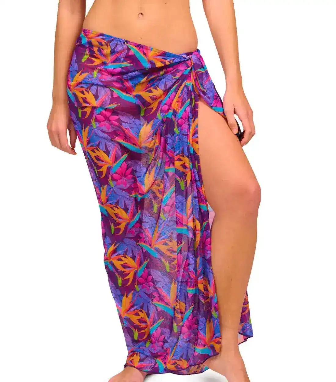 Paradise Purple läbipäevituv sarong - Smarttan