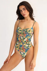 Colibri tuetulla yläosalla varustettu läpiruskettava uimapuku