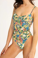 Colibri tuetulla yläosalla varustettu läpiruskettava uimapuku