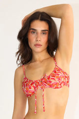 Pink Garden tuettu läpiruskettava bikiniyläosa