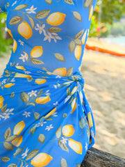 Smarttan läpiruskettava sarongi Siniperhoset