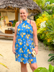 Smarttan läpiruskettava sarongi Siniperhoset