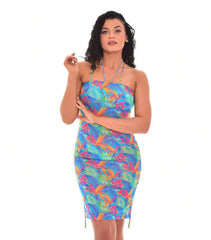 Paradise Green läpiruskettava mekko