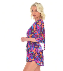 Paradise Purple läpiruskettava poncho